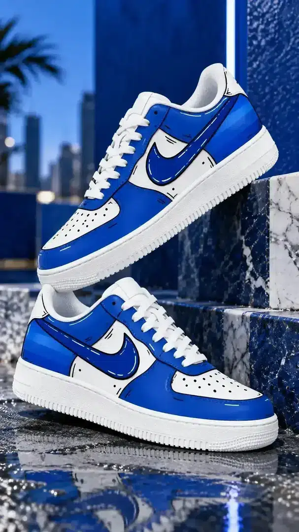 Royal Blue White
