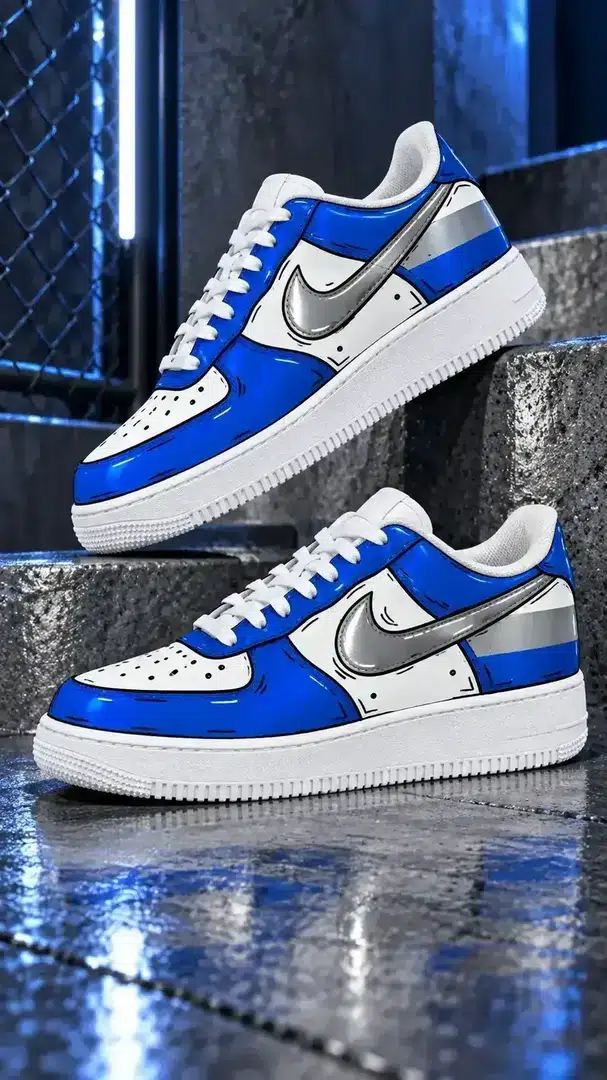 Luminous Blue Metallic Silver