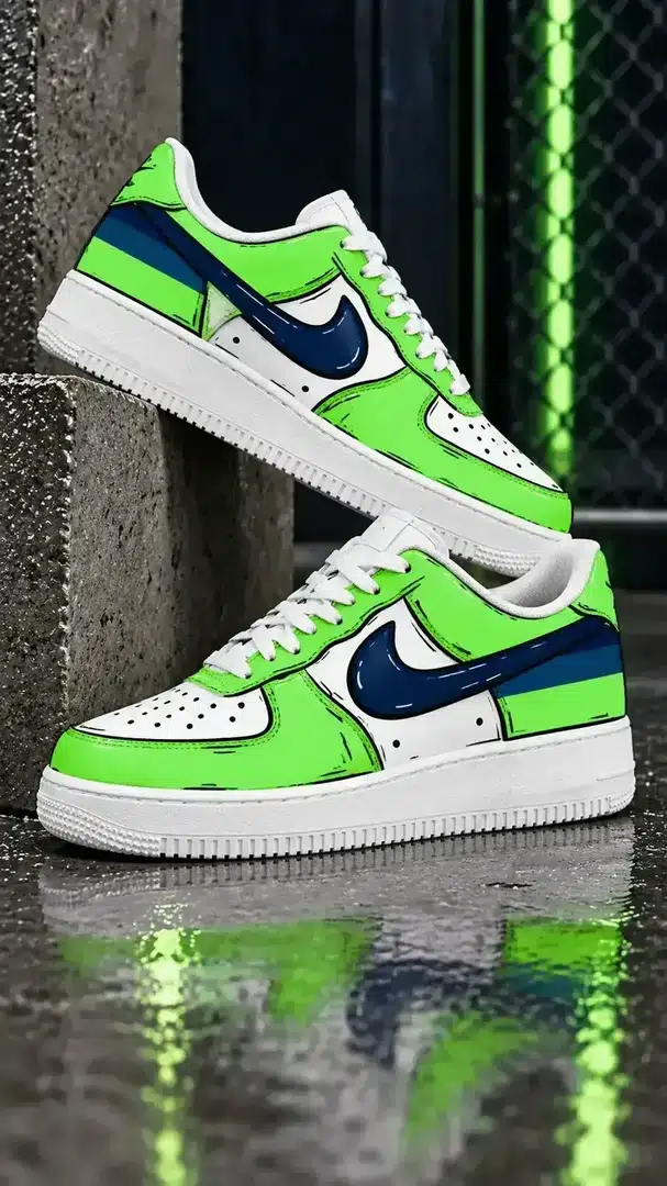Green Glow Midnight Navy