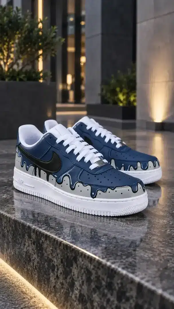 Navy / Gray — Drip DRIP custom shoe colorway