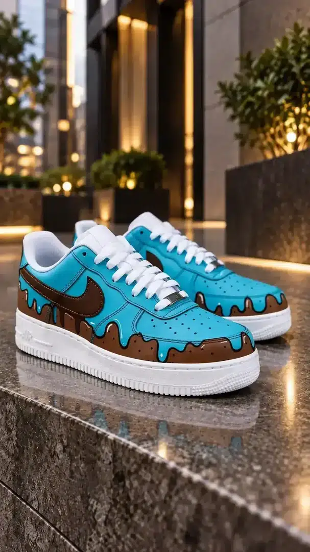 Teal / Brown — Drip DRIP colorway