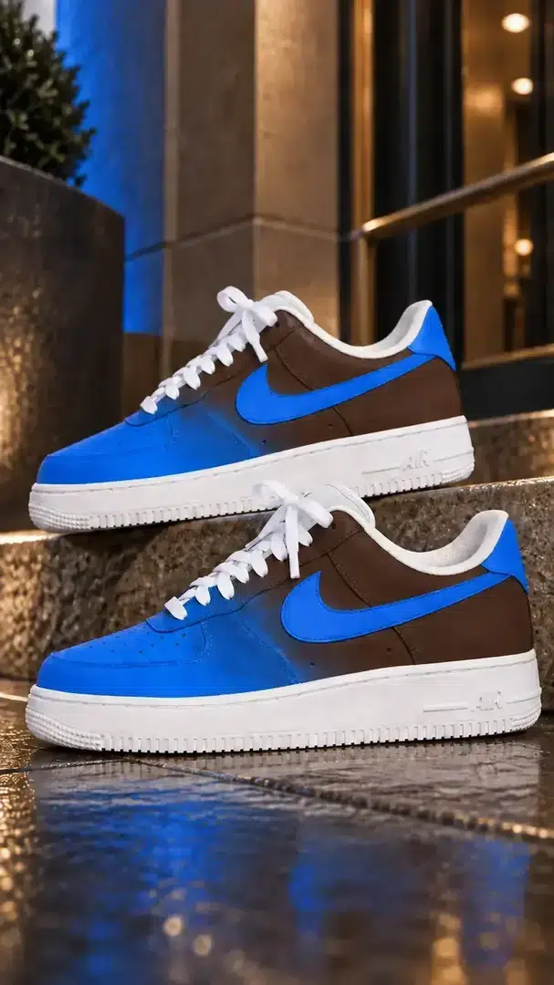 Rich Brown Royal Blue