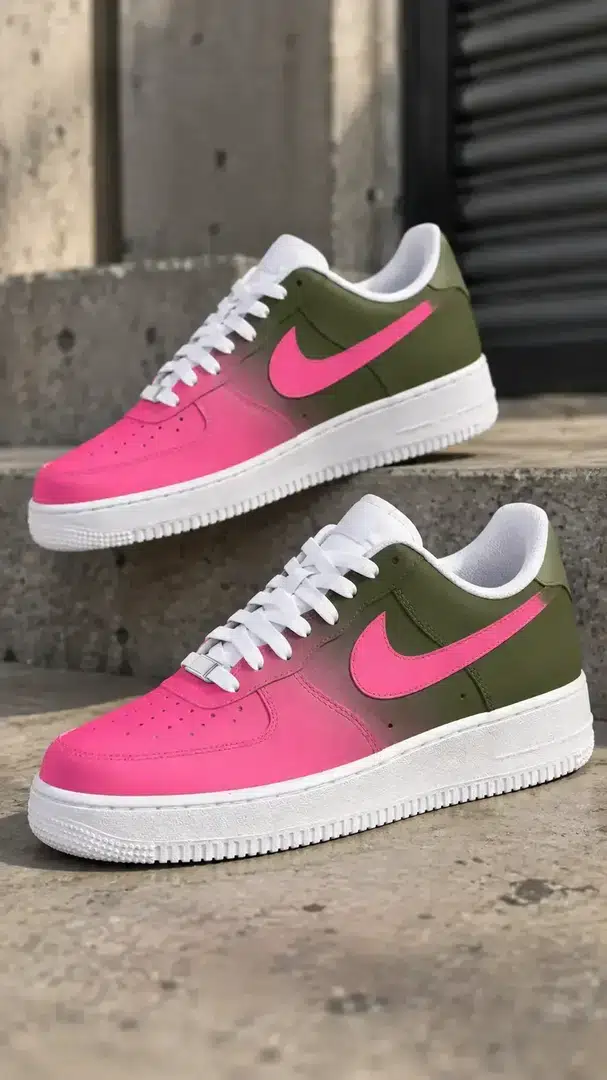Pop Pink Olive Green