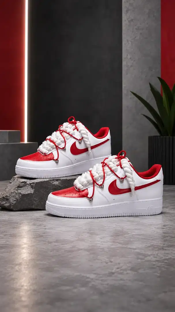 Red / White — Luxury LUXURY custom shoe colorway