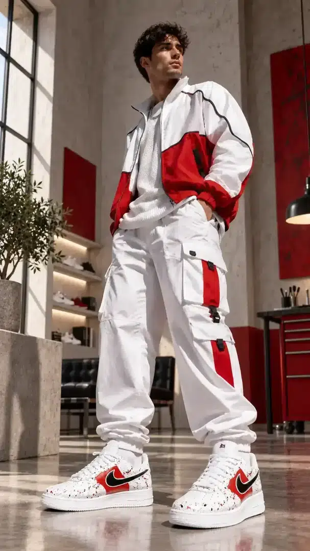 White / Red — Splatter · 03