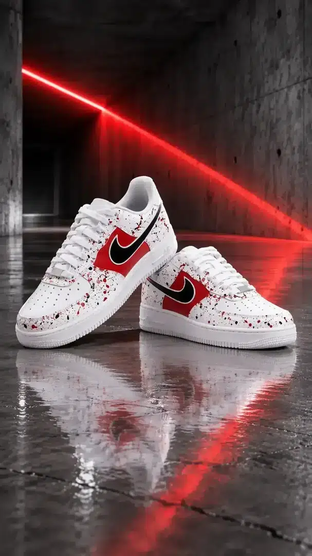 White / Red — Splatter · 07