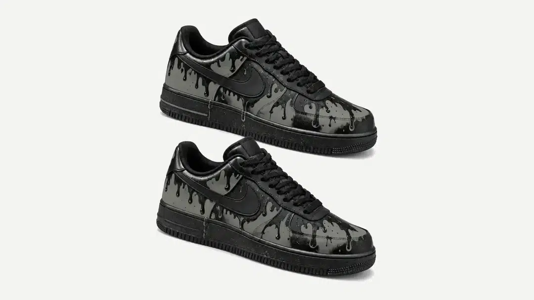 Acid Obsidian custom Air Force 1 pair