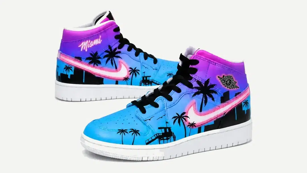 Pink / Blue — Artisan Jordan 1