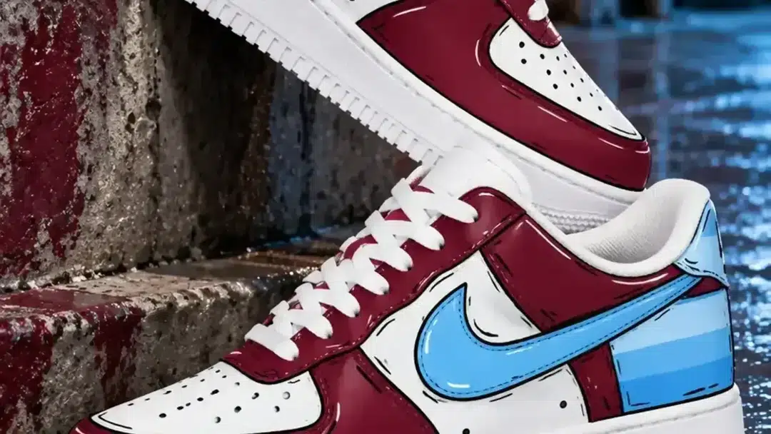 Burgundy Sky Blue