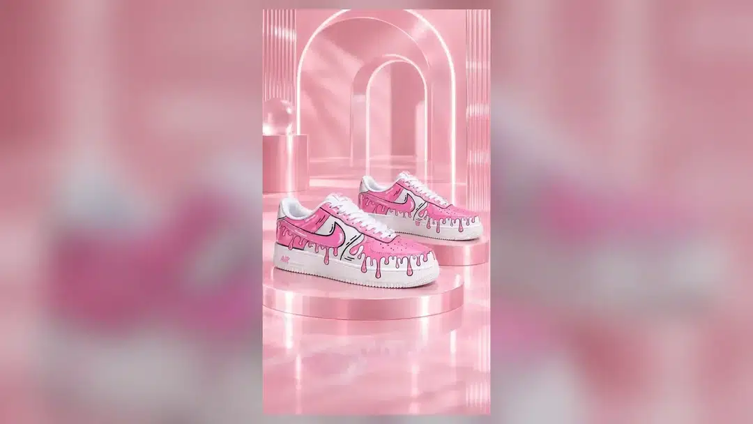 Pink / White — Drip