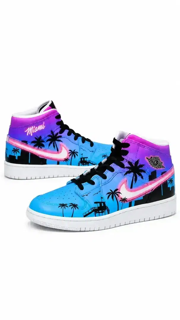 Pink / Blue — Artisan Jordan 1