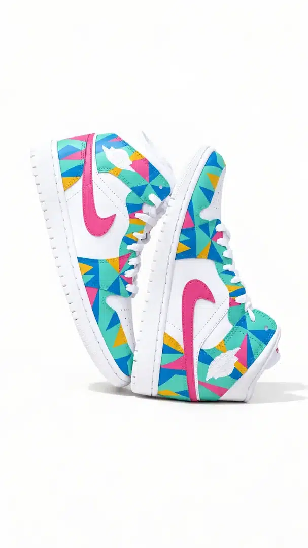 White / Multicolor — Artisan Jordan 1