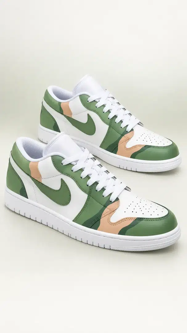 Olive / White — Artisan Jordan 1