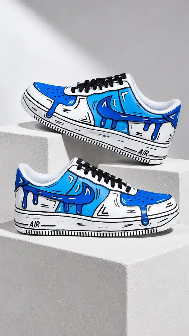 Blue Drip Outline