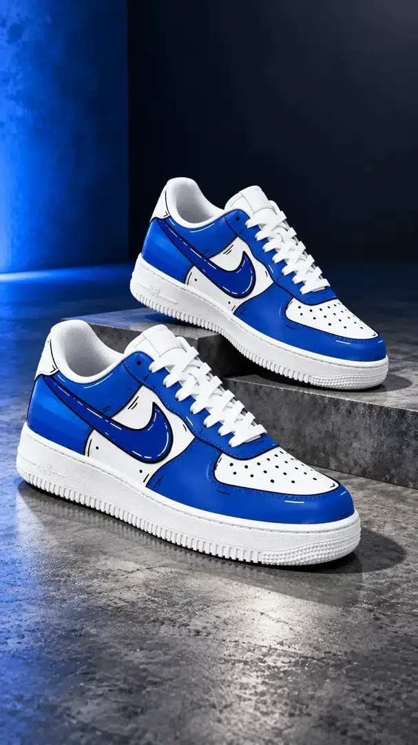 Royal Blue White