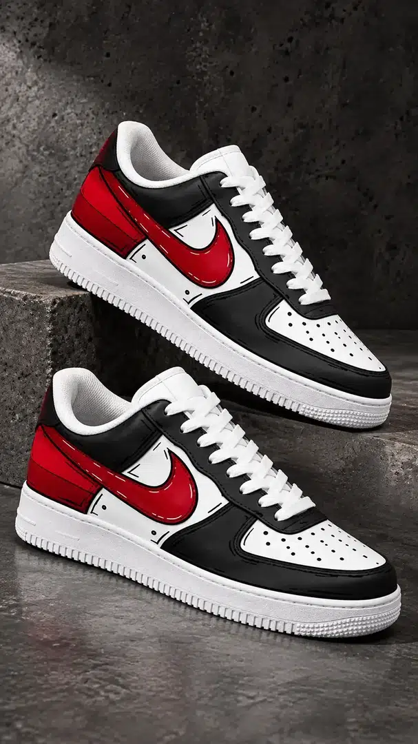 Racing Red Washed Black