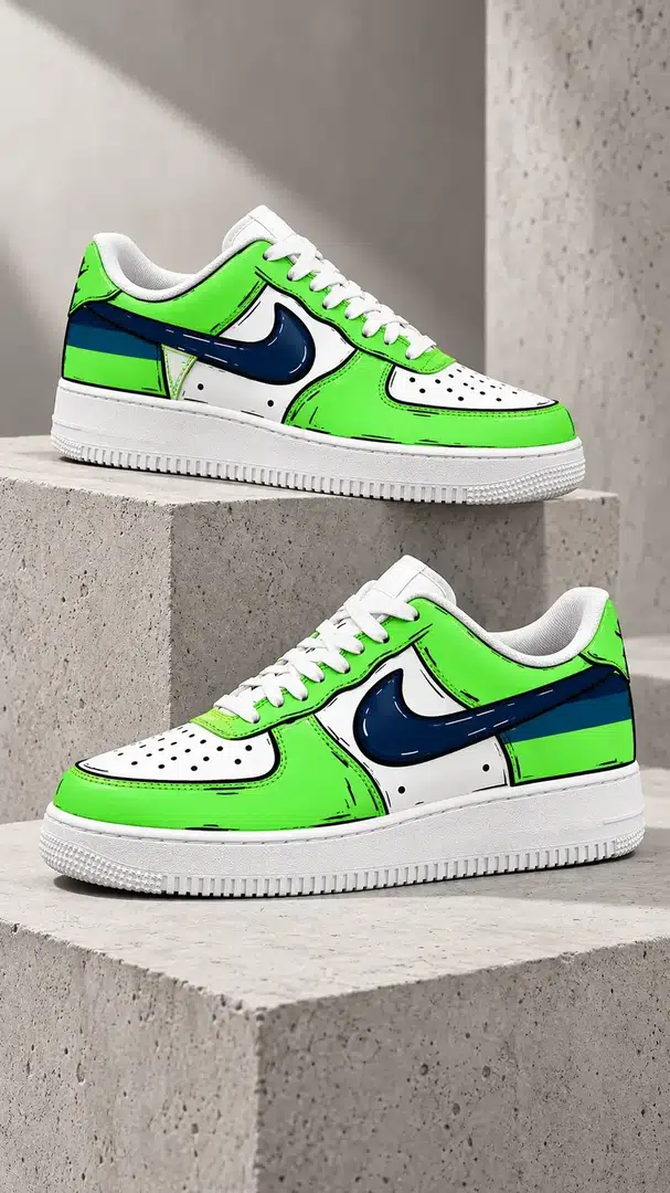 Green Glow Midnight Navy