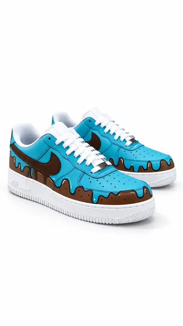 Teal / Brown — Drip