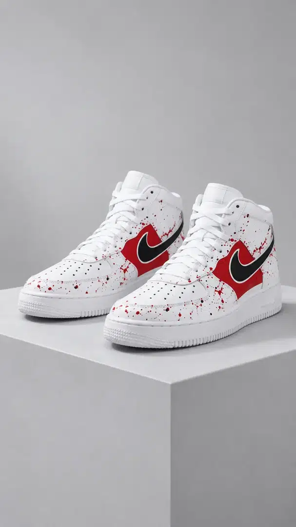 White / Red — Splatter · 02