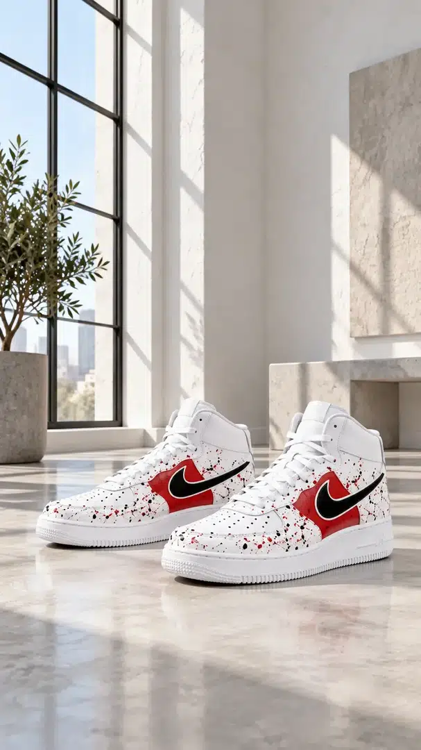 White / Red — Splatter · 03