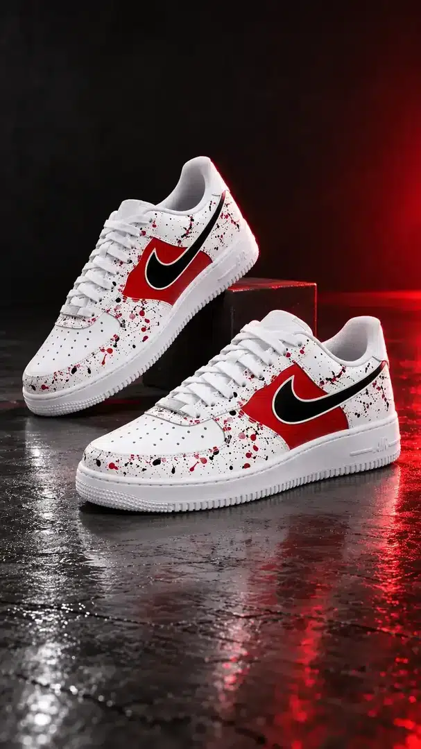 White / Red — Splatter · 07
