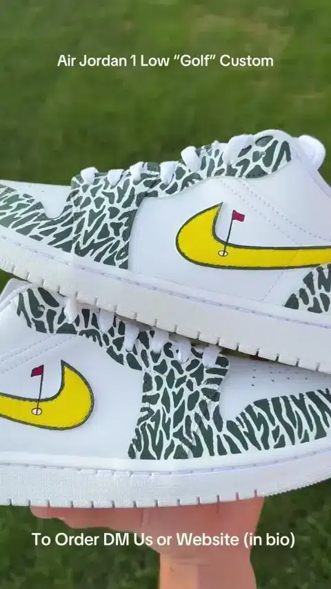 White / Green — Artisan Jordan 1 approved product view 1 of 4