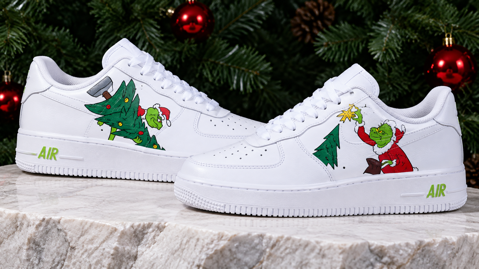 White / Green — Seasonal Drops — full-pair product view